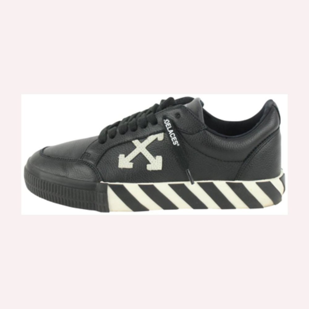 Off-White™ Men's 41 2013 "Do You Cheer" Black Low Sneakers 1029of44 - Picture 1 of 12